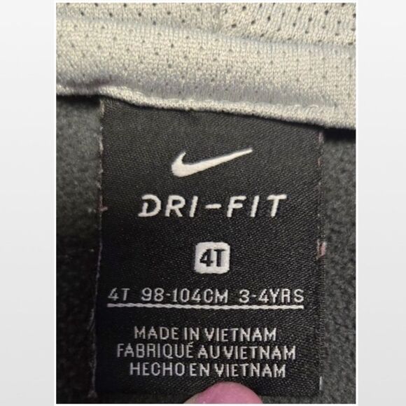 Nike Boys Track Jacket Full Zip Grey Long Sleeve Hoodie 4T - Picture 13 of 16